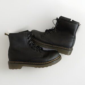 Dr Martens Kids Size 2 Black Leather Combat bootie 1460